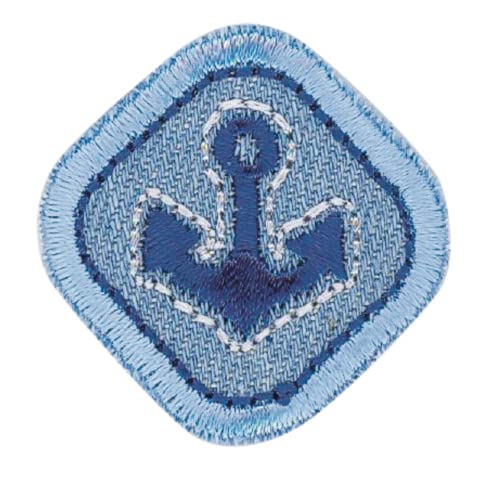 HKM 10236306 Patches, Blau/Weiss, Eine Grösse von HKM