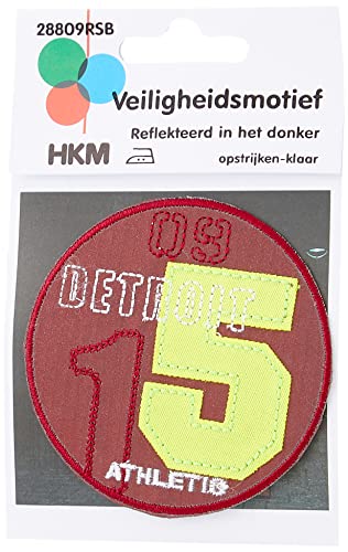 HKM Veiligheidsmotief Pants Patch, Rot, 44, Unisex, Allgemein, Mainstream, Patches, Pants, 3771310031, Red von HKM