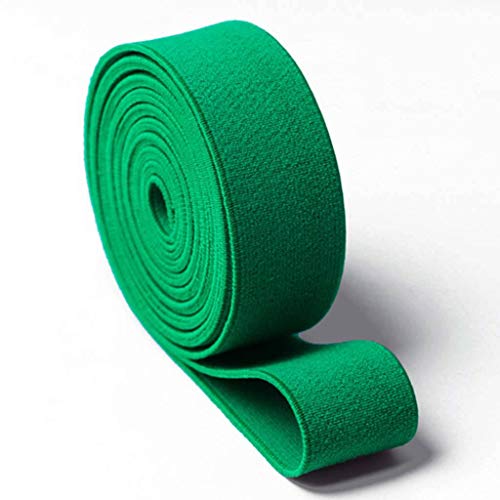 HKPLDE Breite Geflochtene Elastische Schnur, Gummiband, Schwere Elastische Stretch-Strickspule Zum Nähen Von Bastelarbeiten DIY-Grün-2.5CM breit-2Meter Länge von HKPLDE