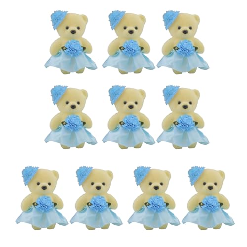 HLBEST 10 Pcs Charme Schaumbär Cartoon Dolls Bärenstraußzucken Zuhause Zubehör Für Die Ausdruckszunnung Bei Wichtigen Anlässen von HLBEST