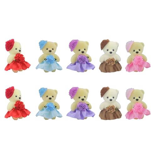 HLBEST 10 Pcs Charme Schaumbär Cartoon Dolls Bärenstraußzucken Zuhause Zubehör Für Die Ausdruckszunnung Bei Wichtigen Anlässen von HLBEST