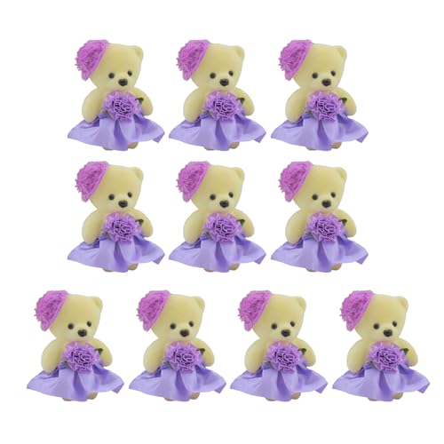 HLBEST 10 Pcs Charme Schaumbär Cartoon Dolls Bärenstraußzucken Zuhause Zubehör Für Die Ausdruckszunnung Bei Wichtigen Anlässen von HLBEST