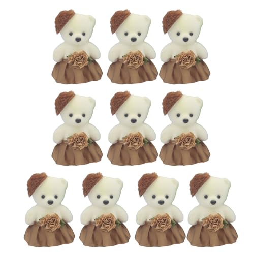 HLBEST 10 Pcs Charme Schaumbär Cartoon Dolls Bärenstraußzucken Zuhause Zubehör Für Die Ausdruckszunnung Bei Wichtigen Anlässen von HLBEST