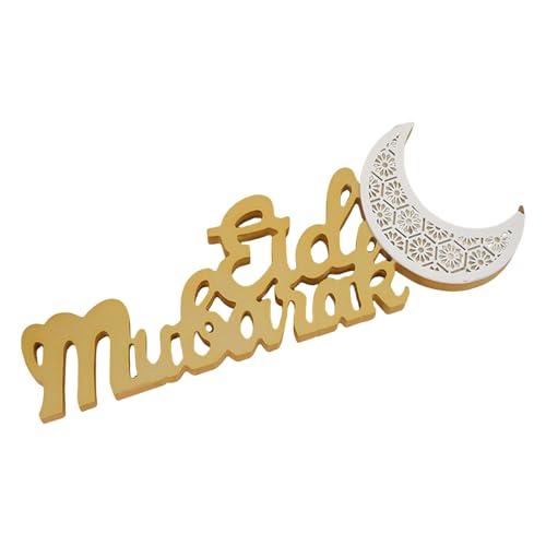 HLBEST Eid Festival Buchstabe Mond Display Ornament für Wohnzimmer oder Büro Dekorative Ramadans Heimdekoration Partyzubehör von HLBEST