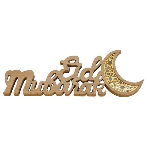 HLBEST Eid Festival Buchstabe Mond Display Ornament für Wohnzimmer oder Büro Dekorative Ramadans Heimdekoration Partyzubehör von HLBEST