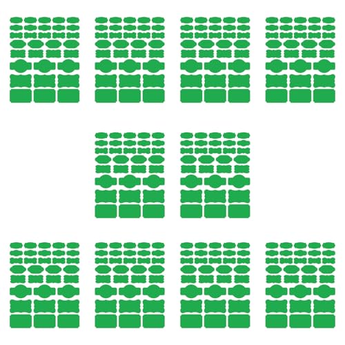 Papieraufkleber, beschreibbare Etiketten für Küche, Speisekammern, Organisation und Bastelprojekte, Dekorationen, 10 Blatt/320 Stück von HLBEST