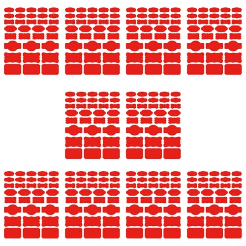 Papieraufkleber, beschreibbare Etiketten für Küche, Speisekammern, Organisation und Bastelprojekte, Dekorationen, 10 Blatt/320 Stück von HLBEST