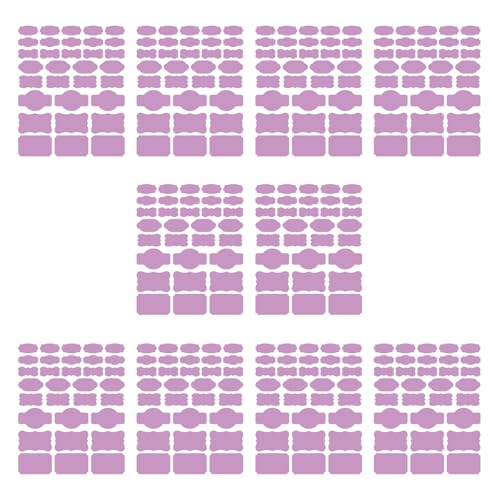 Papieraufkleber, beschreibbare Etiketten für Küche, Speisekammern, Organisation und Bastelprojekte, Dekorationen, 10 Blatt/320 Stück von HLBEST