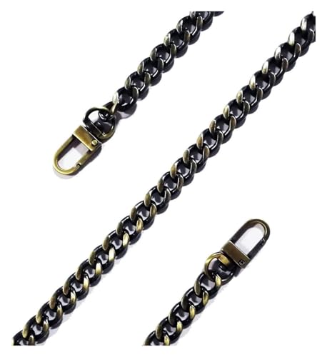 Handtaschenkette, Handtaschenkettenriemen, 120 cm, Metall-Geldbörsenkettenriemen, Ersatzgriff for Handtaschen-Umhängetaschen, Breite 7 mm (Gold)(Bronze) von HLHLH