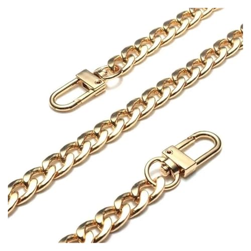 Handtaschenkette, Handtaschenkettenriemen, 120 cm, Metall-Geldbörsenkettenriemen, Ersatzgriff for Handtaschen-Umhängetaschen, Breite 7 mm (Gold)(Gold) von HLHLH