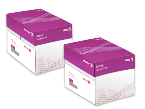 Xerox Performer Multifunktions-Papier, 80 g/m², Kopierpapier 500 1000 2500 5000 Blatt verschiedene Mengen (5000 Blatt & 1 HLKauf Block) von HLKauf