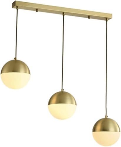 HLRTBCN Kronleuchter aus Messing Moderner Kronleuchter Pendelleuchte aus Opalglas, Pendelleuchte aus Opalglas der Mitte des Jahrhunderts, Tropfenlampe aus Messing inkl HLRTBCN Kronleuchter aus Messing Moderner Kronleuchter Pendelleuchte aus Opalglas, Pendelleuchte aus Opalglas der Mitte des Jahrhunderts, Tropfenlampe aus Messing inkl von HLRTBCN