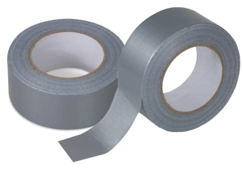 HMH-Shop Panzertape Silber Klebeband 50 m x 50 mm Gewebeband extra stark Panzerband universell einsetzbar Gewebeklebeband Duct Tape Gaffa Tape wasserfest (1) von HMH