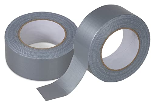 HMH-Shop Panzertape Silber Klebeband 50 m x 50 mm Gewebeband extra stark Panzerband universell einsetzbar Gewebeklebeband Duct Tape Gaffa Tape wasserfest (3) von HMH