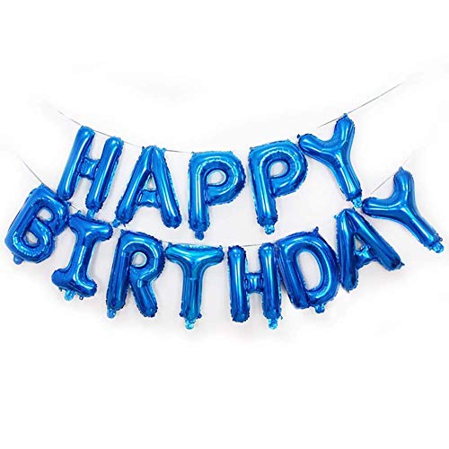 HMILYDYK Happy Birthday Ballons Alphabet Ballons Banner für Geburtstagsparty Supplies 40,6 cm Ballons Banner für Party Dekoration von HMILYDYK