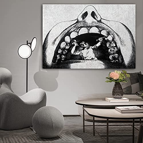 HMXQLW Leinwand Bild Zahn Anatomische Bilder Wohnzimmer Deko, Leinwand Bilder Poster und Drucke Wandkunst Malerei Schlafzimmer Wohnzimmer Dekoration Rahmenlos (50X70CM) von HMXQLW