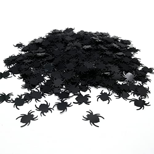 HNHPE Schwarze Spinne Tischkonfetti Halloween Konfetti Halloween Party Tischkonfetti Halloween Party Dekor von HNHPE