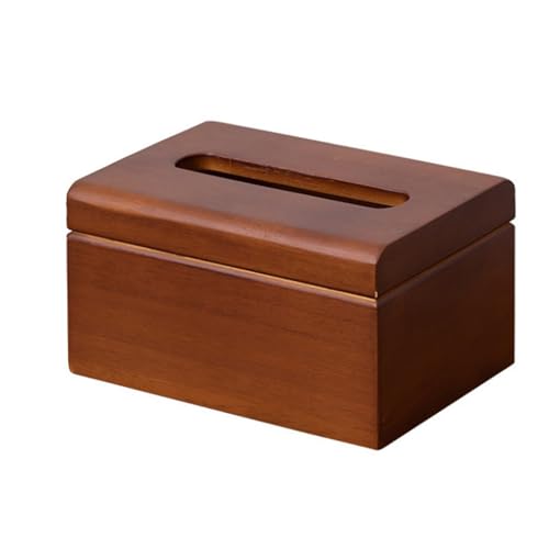 HNJCH Taschentuchbox aus Holz, Walnussholz, für den Haushalt, für Restaurant, Hotel, Retro, einfache Aufbewahrungsbox, Schubladenbox von HNJCH