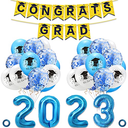 2023 Graduation Ballon Hängeset Party Hintergrund Dekoration für Festival Urlaub Geburtstag Party Abschlussfeier Ballon Set 2023 von HNsdsvcd