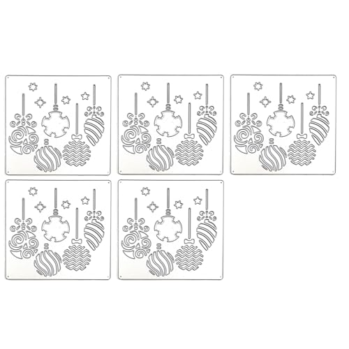 5 x Stanzformen mit Aufschrift "Merry Christmas", Prägeschablonen, Weihnachten, Metall, Stanzformen für Scrapbooking, Kartendekoration 5 x Stanzformen mit Aufschrift "Merry Christmas", Prägeschablonen, Weihnachten, Metall, Stanzformen für Scrapbooking, Kartendekoration von HNsdsvcd