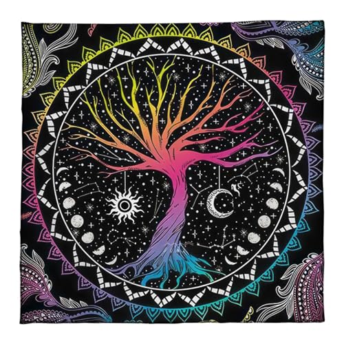 HNsdsvcd 50x5 0/60x6 0/75x75cm Tarot Tischdecke Matte Geometrische Divinations Tisch Tuch Brettspiel Oracles Karte Pad Rune Unterstützung Matte von HNsdsvcd