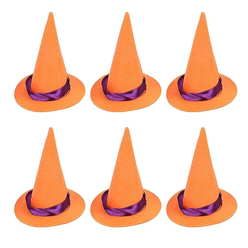 HNsdsvcd Langlebiger Mini-Hexenhut, Halloween, DIY-Filzkappe, Zubehör, Basteln für Heimwerker, Weinflaschen-Dekorationen, Mode-Accessoire, Mini-Filzkappe von HNsdsvcd