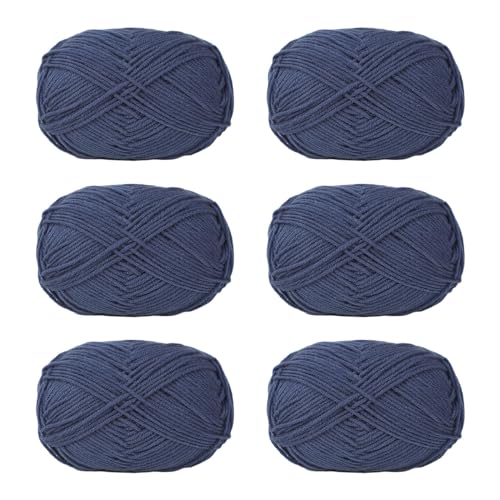 Häkelgarn, Baumwollgarn, Strickgarn für Handweben, Stricken, Kleidung, Handwerk, Tasche, Mütze, Pullover, Basteln, 6 Stück Häkelgarn, Baumwollgarn, Strickgarn für Handweben, Stricken, Kleidung, Handwerk, Tasche, Mütze, Pullover, Basteln, 6 Stück von HNsdsvcd