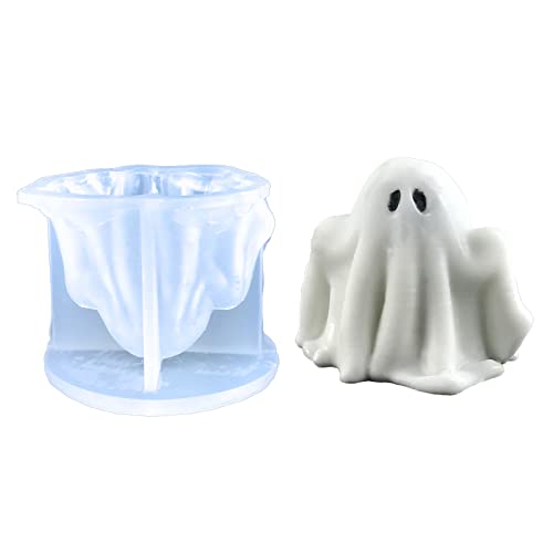 Halloween Geist Kerzenformen 3D Geist Silikonformen Für Epoxidharzguss Handgefertigte Aromatherapie Kerzenwachs Seife von HNsdsvcd