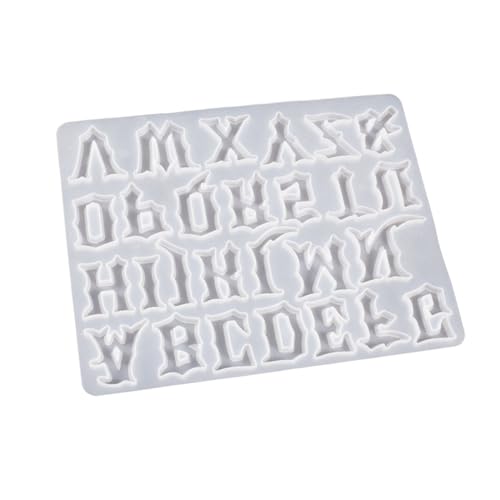 Weihnachten Gothic Alphabets Ornamente Silikon Epoxidharz Schimmel Schlüsselbund Anhänger Juwel Für Valentines Geschenkhandwerk von HNsdsvcd