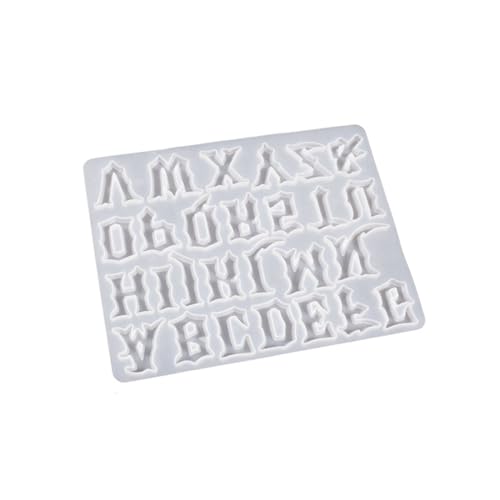 Weihnachten Gothic Alphabets Ornamente Silikon Epoxidharz Schimmel Schlüsselbund Anhänger Juwel Für Valentines Geschenkhandwerk von HNsdsvcd