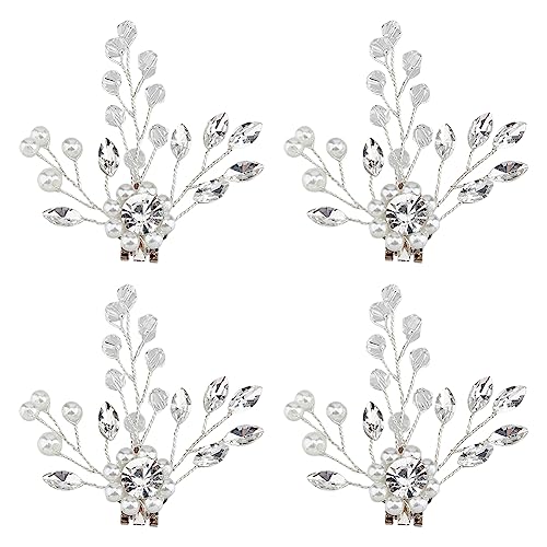 HOBBIESAY 2 Paar Runde Perlen Schuh Clips Strasssteine Blume Schuhschnallen Bohrschnalle Clips Bling Schuhclips Für Mode Dekoration Mit Hohen Absätzen Braut Party Abschlussball Hochzeit von HOBBIESAY