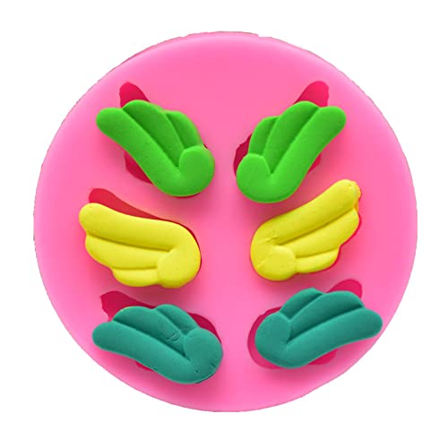 Fondant Formen 3 Stück DIY Form drei Paar kleine Flügel Engel Italienischer Ton Kuchen Schokolade Zucker Flipping Silikon Form von HOCAH