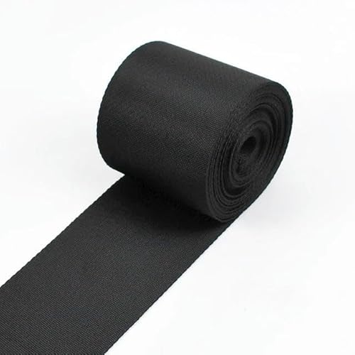 HOCEDO 10 m 10–100 mm schwarzes Nylon-Gurtband, Rucksackgurt, Band, DIY-Tasche, Kleidung, Nähzubehör von HOCEDO