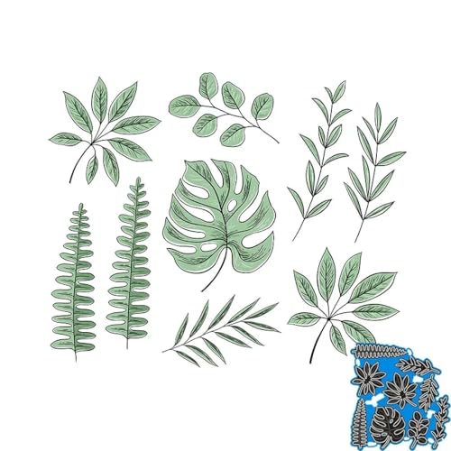 9,2 x 9,8 cm Blumen- und Blattzweig-Stanzformen, Grußkarten, Dekoration, Vorlage, Heimdekoration 9,2 x 9,8 cm Blumen- und Blattzweig-Stanzformen, Grußkarten, Dekoration, Vorlage, Heimdekoration von HOFALUYUSUN