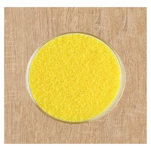 HOFUNTRE Kerzenwachs Granulat，Aromasand，Kerzengranulat，Candle Sand，Es Gibt Eine Vielzahl Von Farben, Die Sie Frei Kombinieren Können, Um Einzigartige Kerzen Zu Kreieren(Yellow,1000g/2.2lb) von HOFUNTRE