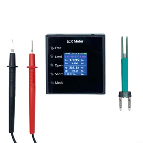 HOHOVYVY LCR-P1 Mini Digitale Pinzette LCR ESR Tester Automatische Erkennung 5 Frequenzen 1,54 Zoll Farbdisplay Multifunktionaler Tragbarer Prüfer(Kelvin clip) von HOHOVYVY