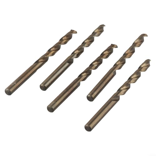 HOHOVYVY stahlbohrer，metallbohrer，5 Stück M35 Cobalt-Bohrer Für Gehärteten Edelstahl/Metall, 1mm -13mm Spiralbohrer Set Bohrerset Cobalt(8mm) von HOHOVYVY