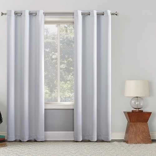 HOKXUAN Verdunklungsvorhänge mit Ösen 240 x 190 cm Dicke Thermogardine Kälteschutz Warm 2Er Set Gardinen Vorhang Modern Blackout Curtain 2Er Set für Wohnzimmer Kinderzimmer, Weiß von HOKXUAN