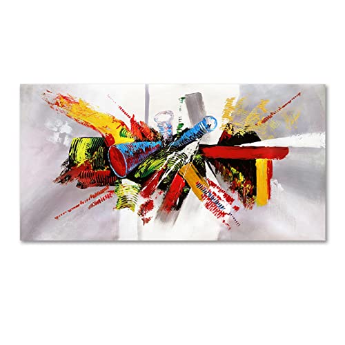 HOLEILUCK Abstrakte bunte japanische Wandkunst, Leinwandkunst, Gemälde für moderne Wohnzimmerdekoration, ungerahmte Drucke, 80 x 162 cm/31 x 64 Zoll, ungerahmt von HOLEILUCK