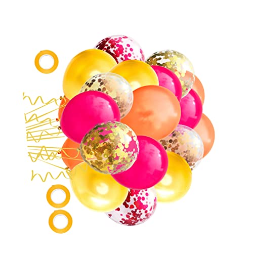 HOLIDYOYO 1 Satz 60 Stück Latexballons roségoldenes Dekor Ballon-Party-Kit Luftballons zur Babyparty roségoldener Ballon konfettiballone deckenverkleidung Partyballons Konfetti-Luftballons von HOLIDYOYO