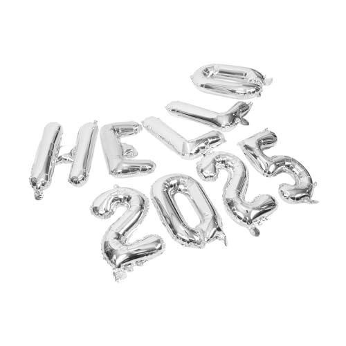 HOLIDYOYO 1 Satz Ballon 2025 Herzlichen Glückwunsch Grad Ballon 2025 Luftballons Hellgelbe Luftballons Gänseblümchen Ballons Partygeschenke Für Das Neue Jahr 2025 Rosa Aluminiumfolie Silver von HOLIDYOYO