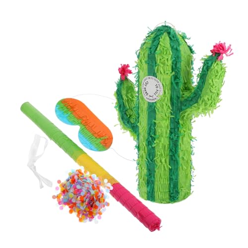 HOLIDYOYO 1 Satz Kaktusspielzeug Taco-partyzubehör Geburtstag Piñata Brautdusche Pinata Kaktus-partydekorationen Event-pinata- Kaktus-pinata Mini-piñatas Masse Party-piñata Papier von HOLIDYOYO