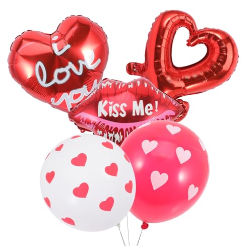 HOLIDYOYO 1 Set Herzballons Für Hochzeit Und Valentinstag Folienballons Pastellfarben Ideal Für Romantische Partys Und Dekorationen Heliumgeeignet Perfekte von HOLIDYOYO