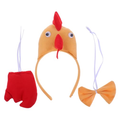 HOLIDYOYO 1 Set Party Dress Up Hahn Kostüm Huhn Kostüm Zubehör Tier Stirnband Huhn Stirnband Erwachsene Huhn Haarreif Hahn Haarreif Hellbraun Kurzer Plüsch von HOLIDYOYO