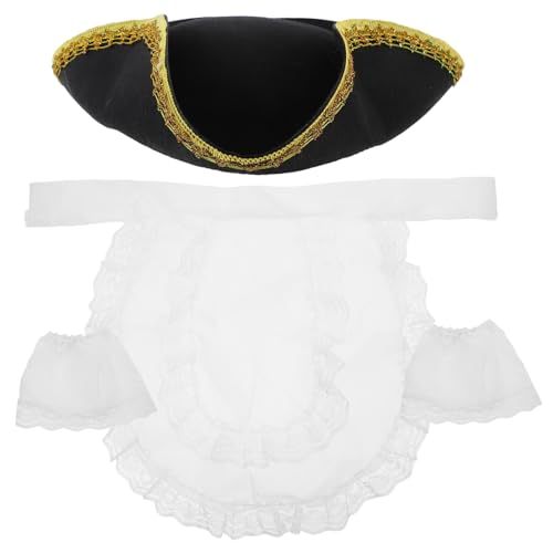 HOLIDYOYO 1 Set Set Hooey Hüte Für Männer Partyhüte Männer Hüte Damen Hüte & Kappen Karnevalshut Piraten Partyhut Piratenhut Cosplay Piratenhut Männer Cosplay Partyhut Vliesstoff von HOLIDYOYO