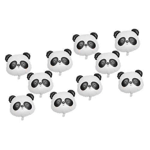 HOLIDYOYO 10 Stk Panda-ballon Exquisite Ballondekore Aufblasbarer Folienballon Gehende Tierballons Entzückender Tierballon Luftballons Mit Nutztieren Dschungel-party-dekor Aluminiumfolie von HOLIDYOYO