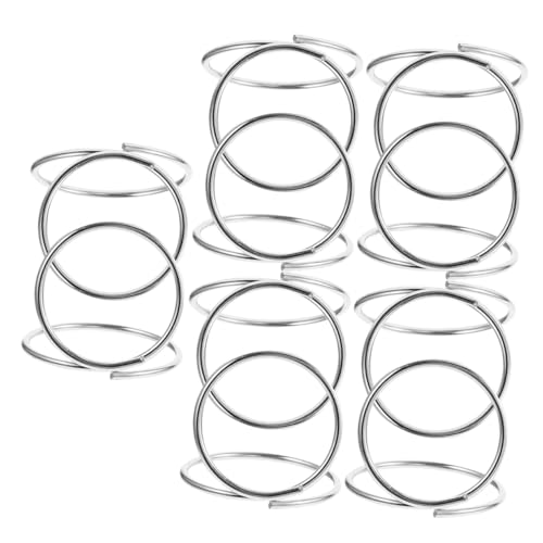 HOLIDYOYO 10Pcs Sitzkartenhalter Blumenkartenhalter Fotohalter Notizkartenhalter Grußkartenhalter Halter für Fotoclips geburtstagsdeko Memo-Clip-Halterständer Cliphalter Metall Silver von HOLIDYOYO