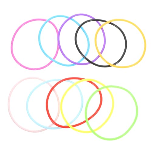 HOLIDYOYO 10St Armband Regenbogen-Gelee-Armbänder verstellbare Freundschaftsarmbänder Gelee-weiche Armbänder haar band haar tapes farbige Partyarmbänder Multifunktionsarmbänder Kieselgel von HOLIDYOYO