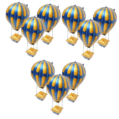 HOLIDYOYO 12 Stk Heißluftballon Luftballons Für Geburtstagsfeiern Karneval Ballon Hasenballon Dekorationen Für Die Babyparty Ballonmittelstücke Für Tische Aufblasbare Ballons Aluminiumfolie von HOLIDYOYO