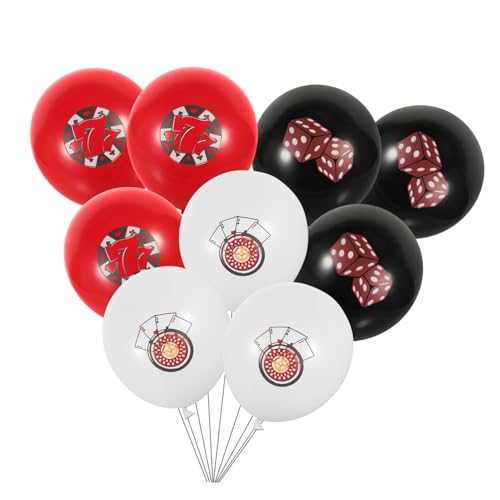 HOLIDYOYO 12 Stück Hochzeits Und Party Luftballons Verschiedenen Farben Ideale Dekoration Für Festivals Geburtstage Und Besondere Anlässe Langlebige Und Auffällige Würfel Designs von HOLIDYOYO